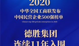 連續(xù)11年，樂山唯一！集團(tuán)上榜2020中國民營企業(yè)500強(qiáng)